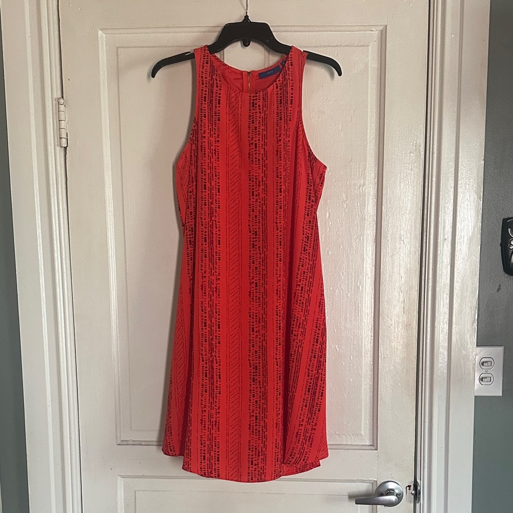 Apt. 9 Vibrant Orange Patterned Mini Dress